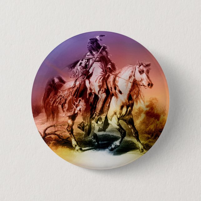 Native American Pinback Button (Front)