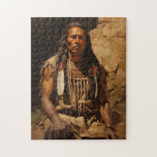 Native American Portrait Jigsaw Puzzle