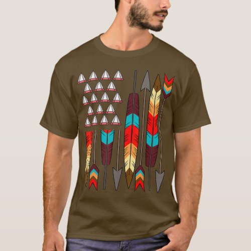 Native American Pride  Flag Jersey T_Shirt