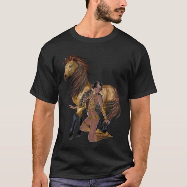 Native American Princess and Horse Shirt (Front)