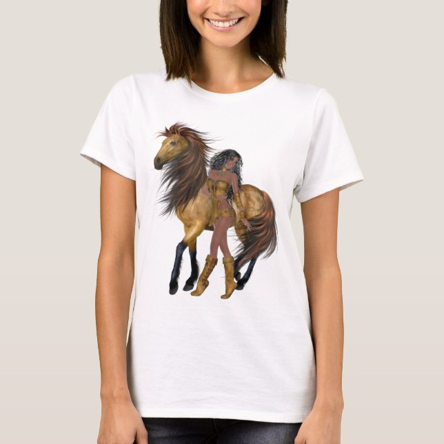 Native American Princess and Horse Shirt (Front)