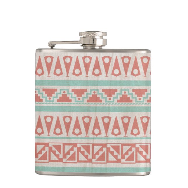 Native American Print Flask (Front)