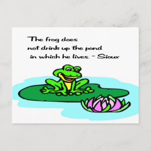 Native American Proverb Postcard