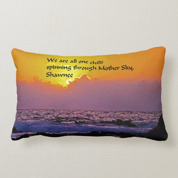 Native American Proverb Throw Pillows