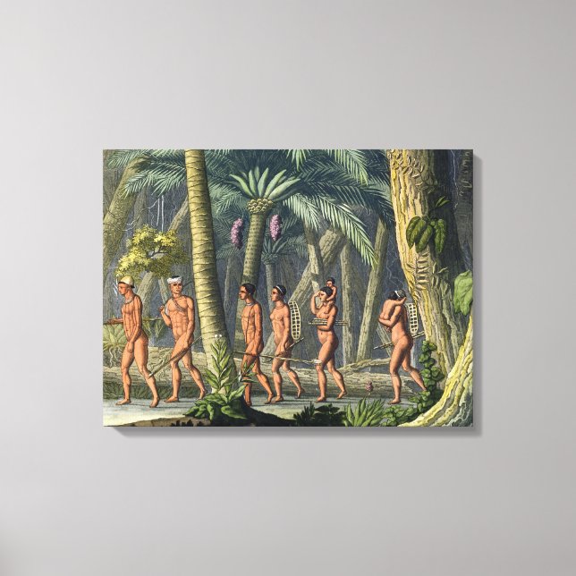 Native American Puri Tribesmen in their Forest, fr Canvas Print (Front)