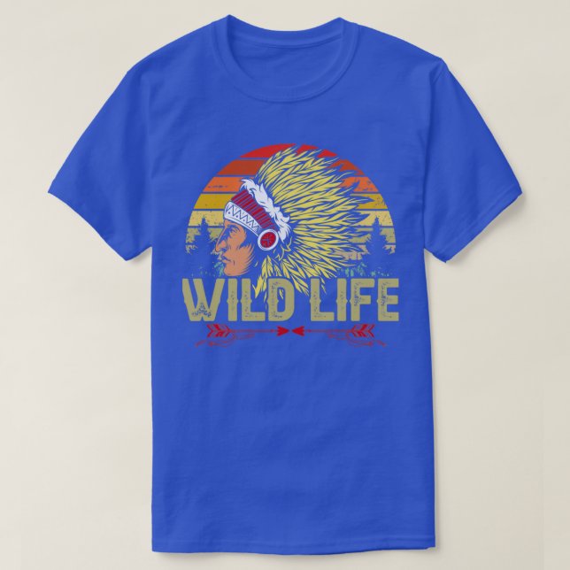 Native American Quote Wild Life  T-Shirt (Design Front)