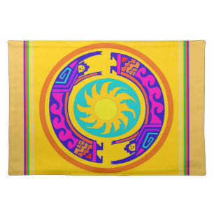 Native American Rainbow Spirits Cloth Placemat