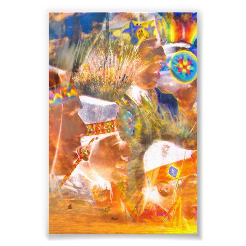 Native American RAINBOW WARRIOR SPIRITS Photo Print