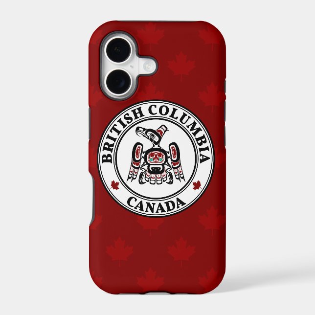 Native American Red Black Art Kaigani Thunderbird Case-Mate iPhone Case (Back)