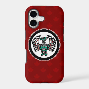 Native American Red Black Art Thunderbird iPhone 17 Case