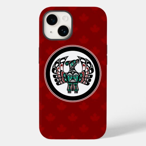 Native American Red Black Art Thunderbird Case_Mate iPhone 14 Case