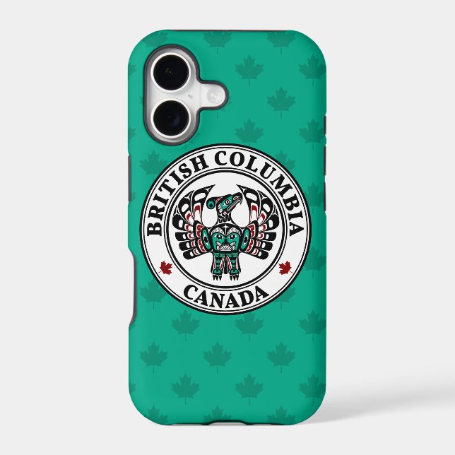 Native American Red Black Art Thunderbird Iphone Case (Back)