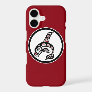 Native American Red Black Haida Art Killer whale iPhone 17 Case