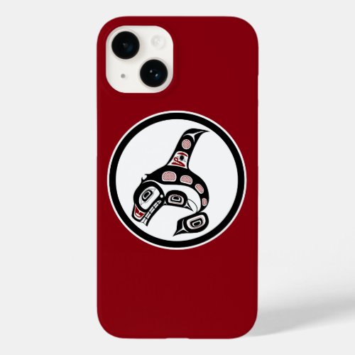 Native American Red Black Haida Art Killer whale Case_Mate iPhone 14 Case