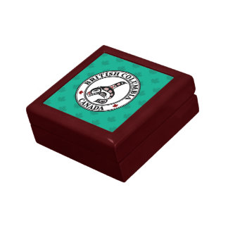 Native American Red Black Haida Art Killer Whale Gift Box