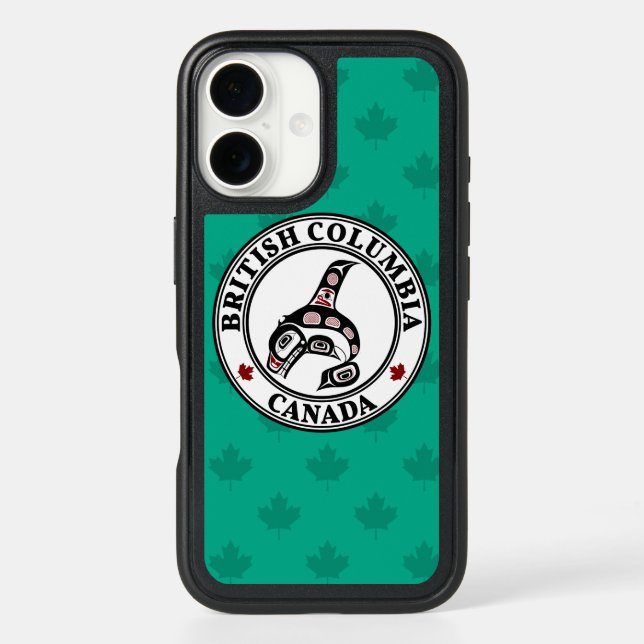 Native American Red Black Haida Art Killer Whale Otterbox iPhone Case (Back)