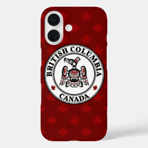 Native American Red Black Kaigani Thunderbird iPhone 16 Case