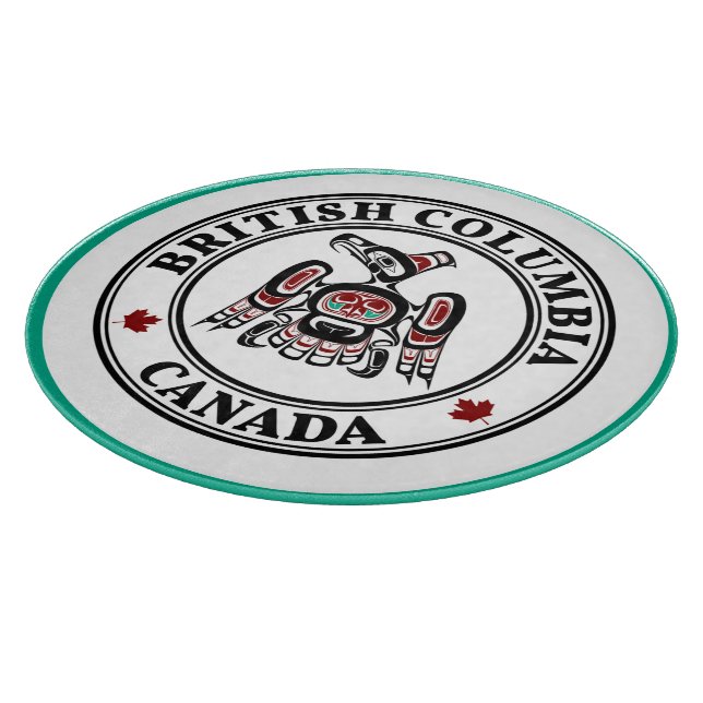 Native American Red Black Kaigani Thunderbird Cutting Board (Corner)