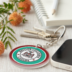 Native American Red Black Kaigani Thunderbird Keychain