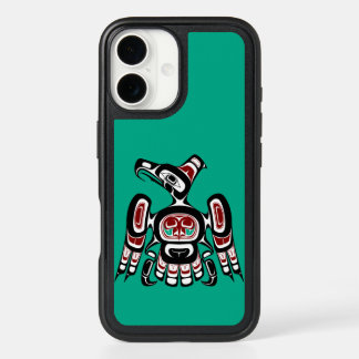 Native American Red Black Kaigani Thunderbird iPhone 16 Case