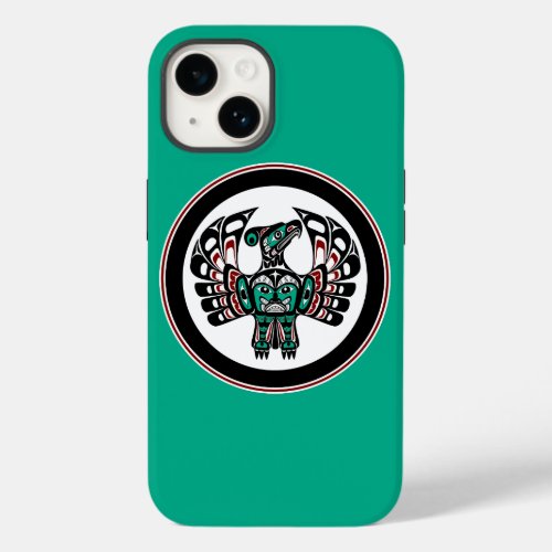 Native American Red Black Vector Art Thunderbird Case_Mate iPhone 14 Case