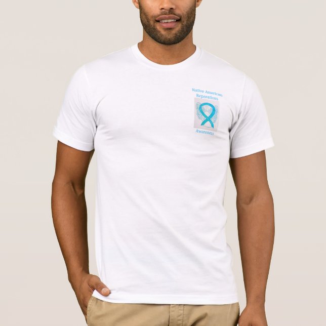 Native American Reparations Awareness Ribbon Tee (Front)