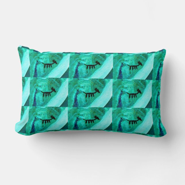 Native american rock art pillow (Front)