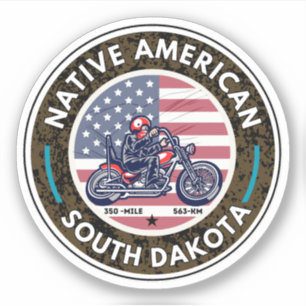 Native american scenic byway Motorcycle road trip Sticker