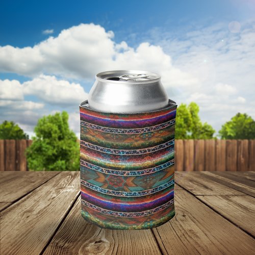 Native American Serape Style sublimation Can Cooler