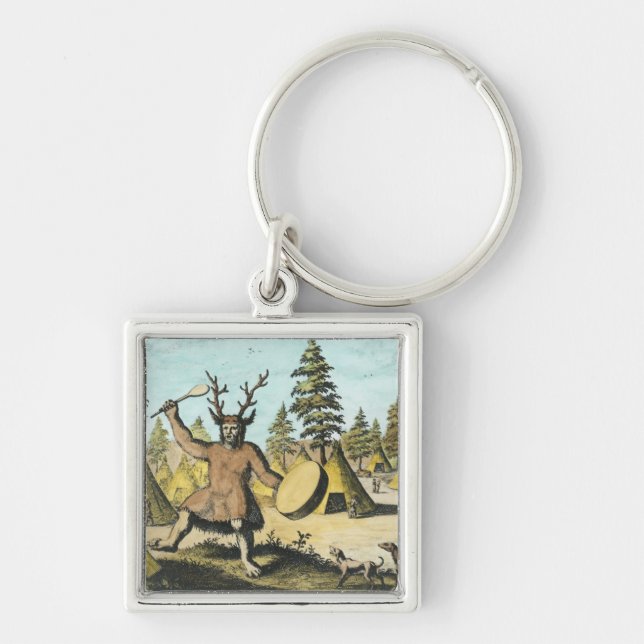 Native American Shaman Keychain (Front)