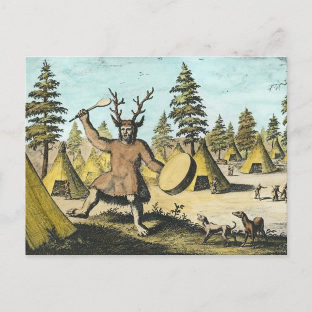Native American Shaman Postcard (Front)