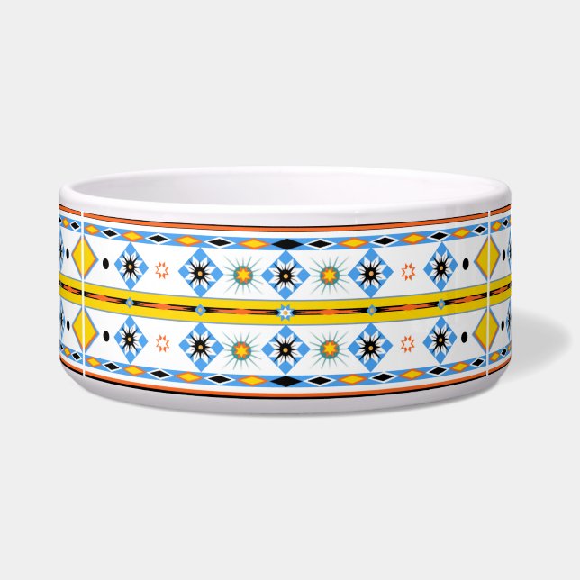 Native American Shoshone Pet Bowl (Front)