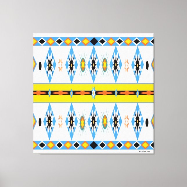 Native American Shoshone Stretched Canvas Print (Front)