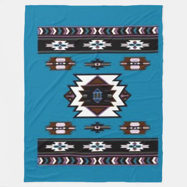 NATIVE AMERICAN (Simulated) Fleece Blankets Zazzle