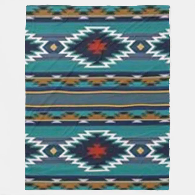 NATIVE AMERICAN (Simulated) Fleece Blankets Zazzle