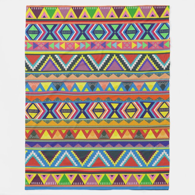 NATIVE AMERICAN (Simulated) Fleece Blankets (Front)