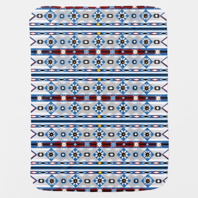 Native American Sioux Baby Blanket (Front)