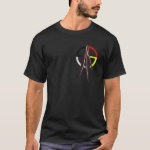 Native American skull and American flag shirt