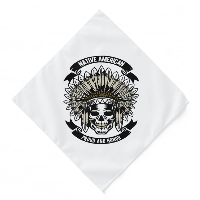 Native American Skull Bandana (Front)
