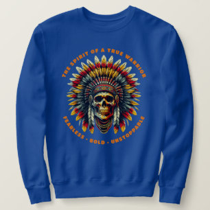 Native American Skull Chief Sweatshirt