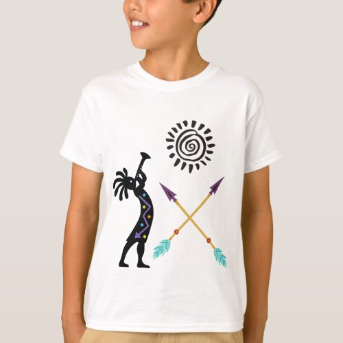 Native American Snake Music Kokopelli T_Shirt