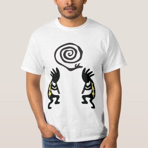 Native American Snake Music Kokopelli T_Shirt