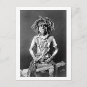 Native American Snake Priest, 1900 Postcard