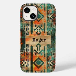 Native American Southwest Aztec Personalized Case-Mate iPhone 14 Case