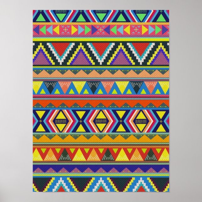 Native American Southwest Colorful Poster (Front)