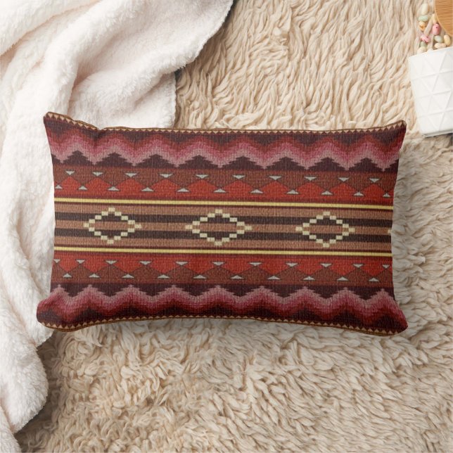 Native American Southwest Decorative Throw Pillow/ Lumbar Pillow (Blanket)