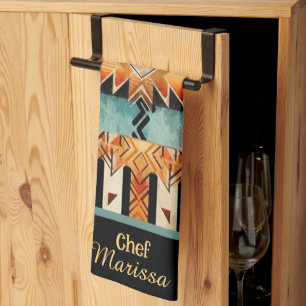Native American Southwest Design Personalized Kitchen Towel
