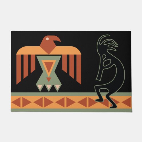 Native American Southwestern Kokopelli Doormat