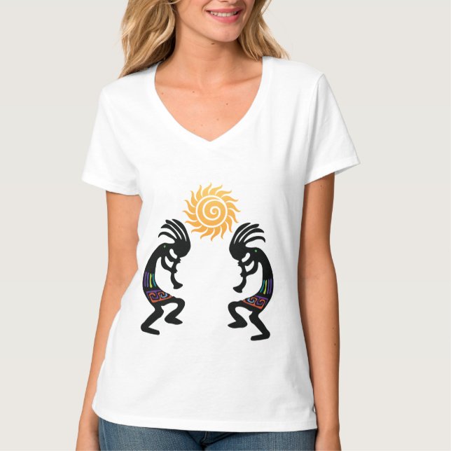 Native American Southwestern Kokopelli T-Shirt (Front)