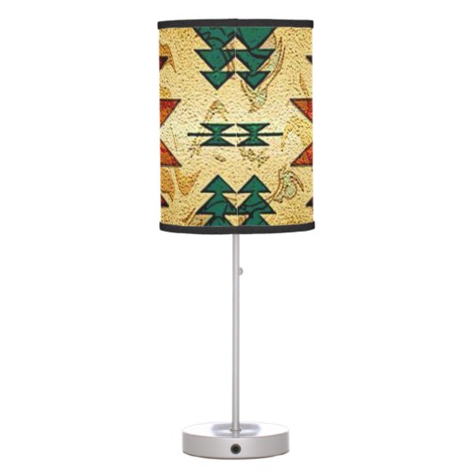 Native American Southwestern Tribal Table Lamp (Back)